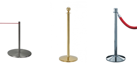 Avspärrningsstolpar för rep